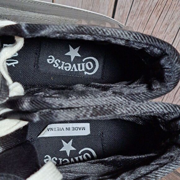 RARE Converse Chuck Taylor Grayscale American USA Flag Studded Men 7.5 Women 9.5 - Picture 7 of 9